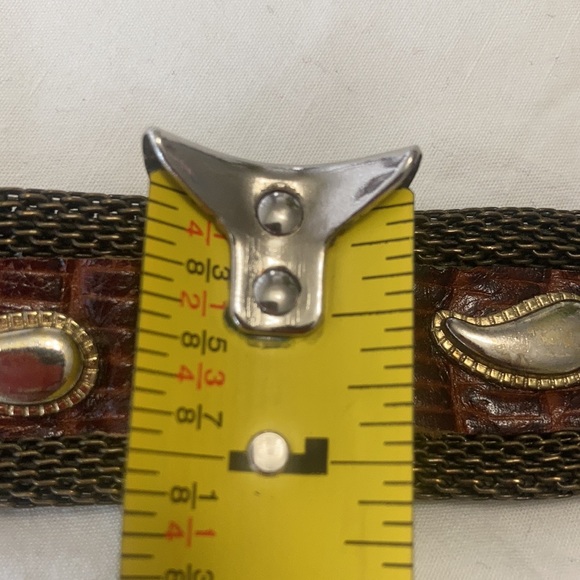 VTG. Paris France brass snake buckle belt. - Picture 10 of 11